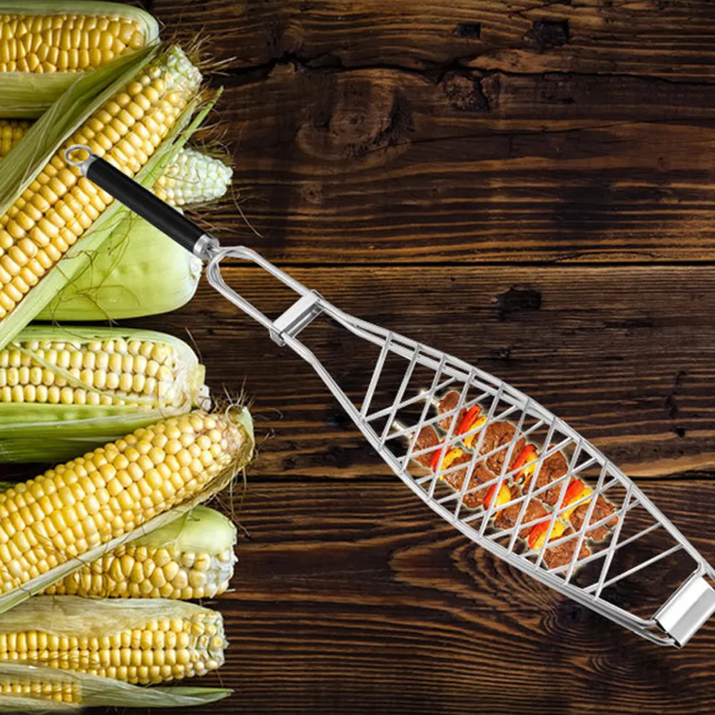 Щипцы для гриля из нержавеющей стали с антипригарным покрытием и сетчатой ручкой, легко моются, для хранения, для барбекю на открытом воздухе
Щипцы для гриля из нержавеющей стали с антипригарным покрытием и сетчатой ручкой, легко моются, для хранения, для барбекю на открытом воздухе