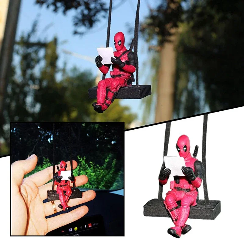 Car Rear View Mirror Pendant Cute Reading Deadpool Figure Car Decoration High Quality Material Perfect for Car
Car Rear View Mirror Pendant Cute Reading Deadpool Figure Car Decoration High Quality Material Perfect for Car