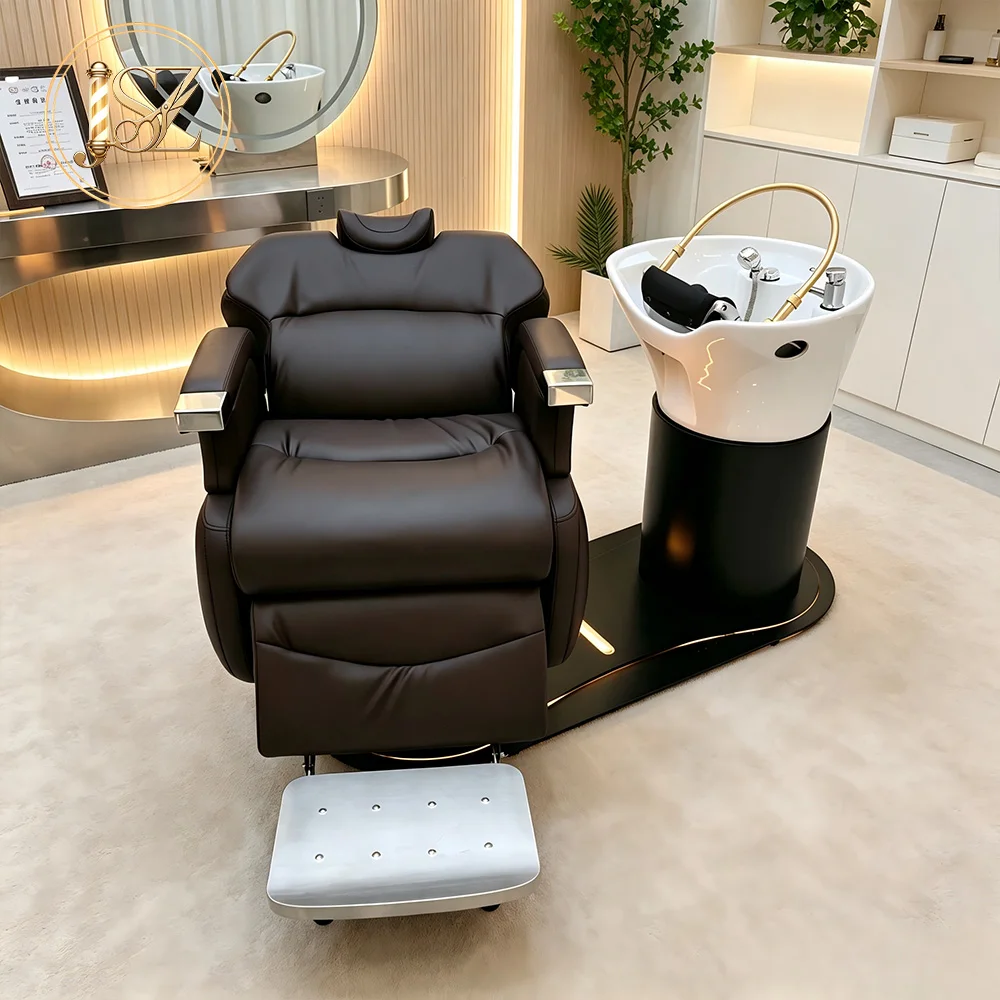Electric Adjustable Backwash Shampoo Chair Full Body Massage Hair Salon Wash Furniture With White Bowl
Electric Adjustable Backwash Shampoo Chair Full Body Massage Hair Salon Wash Furniture With White Bowl