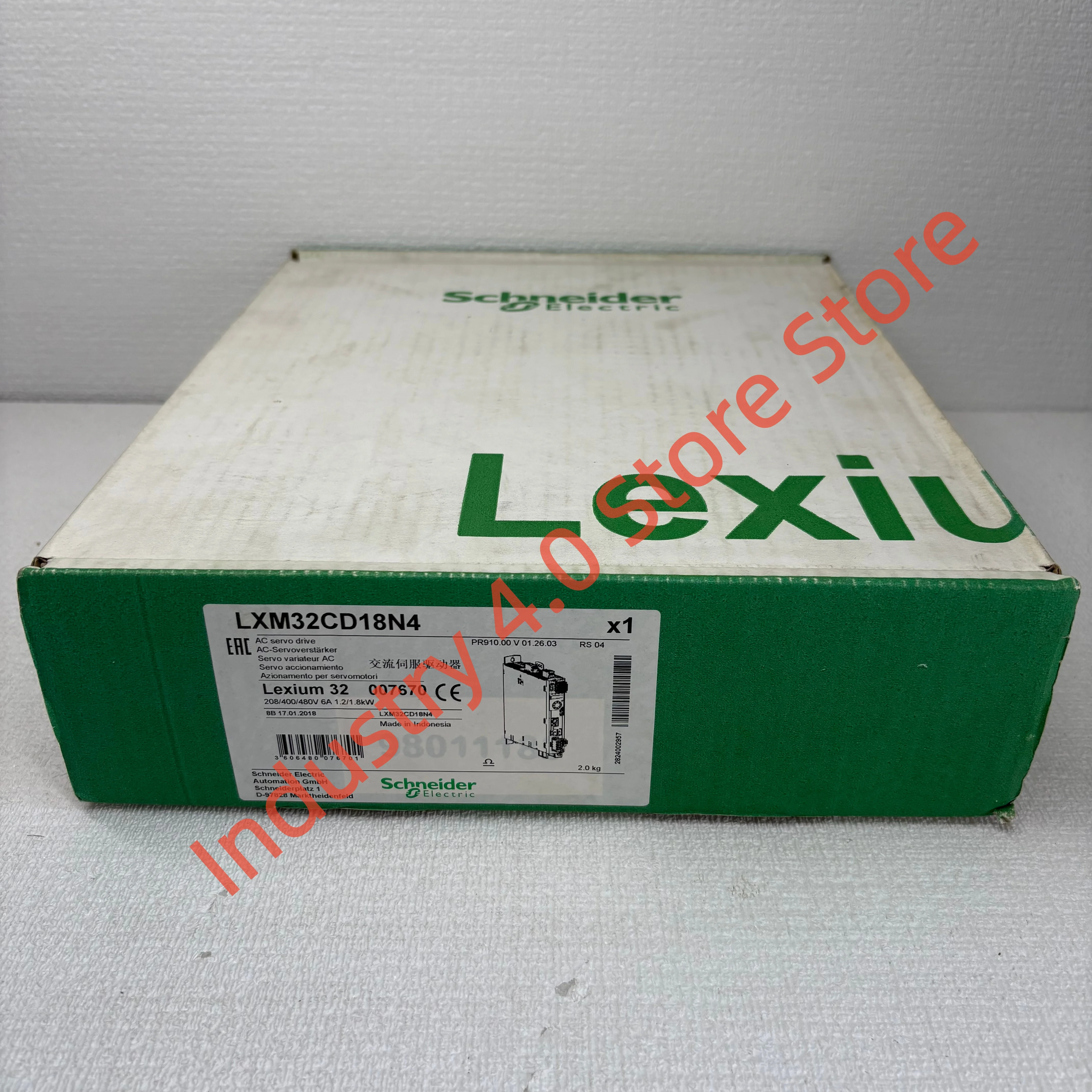 Совершенно новый сервоконтроллер LXM32CD18N4
Совершенно новый сервоконтроллер LXM32CD18N4