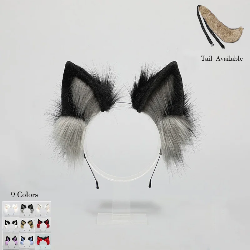 Realistic Faux Fur Wolf Ears Furry Cosplay Accs Metal Hair Hoops Handmade Animal Ear Headband Thick Long Plush Tail Buckle Waist
Realistic Faux Fur Wolf Ears Furry Cosplay Accs Metal Hair Hoops Handmade Animal Ear Headband Thick Long Plush Tail Buckle Waist