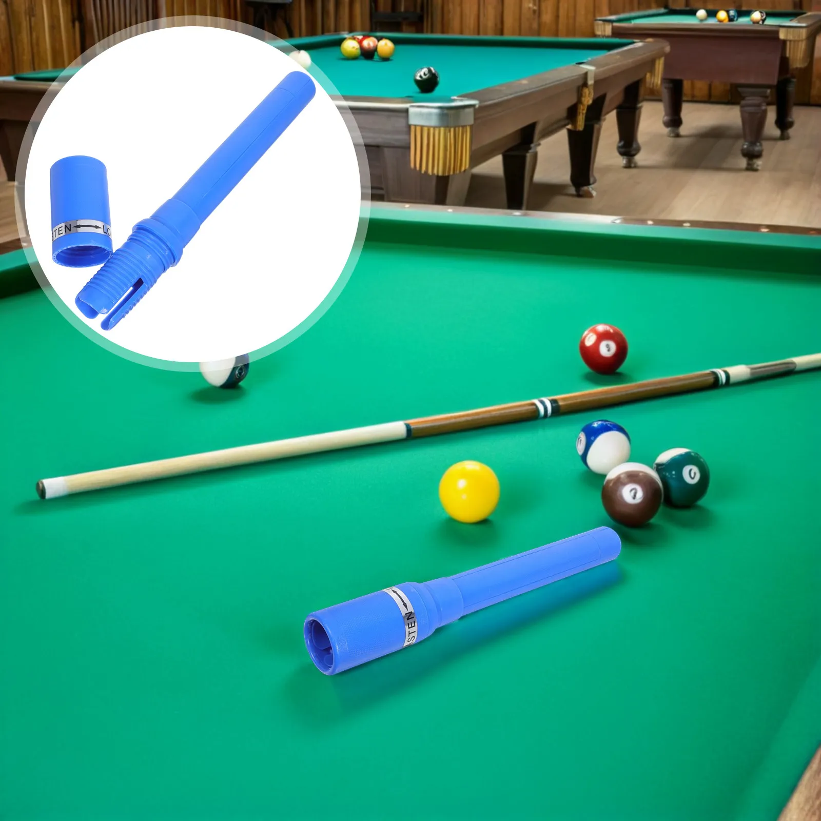 Pool Cue Extender Sleeve Billiard Cue Extension Handle Universal Fit for 9 Ball Billiards Training Quick Screw on Installation
Pool Cue Extender Sleeve Billiard Cue Extension Handle Universal Fit for 9 Ball Billiards Training Quick Screw on Installation