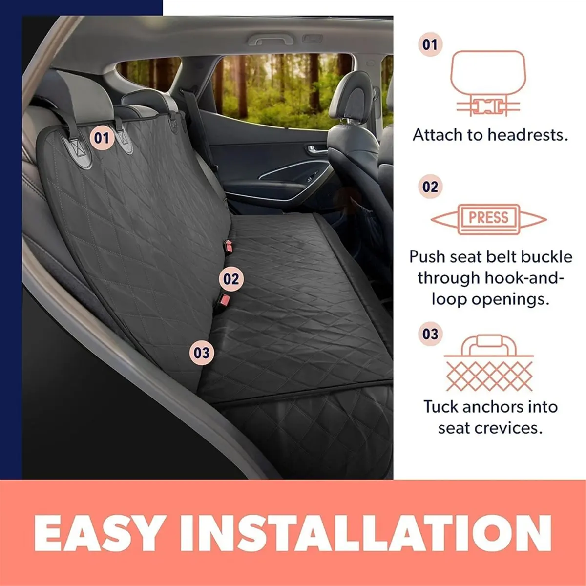 *X07A Car Dog Seat Cover Dog Car Hammock Back Seat Anti-Fouling Car Seat Protector Machine Washable Pet Car Travel B
*X07A Car Dog Seat Cover Dog Car Hammock Back Seat Anti-Fouling Car Seat Protector Machine Washable Pet Car Travel B