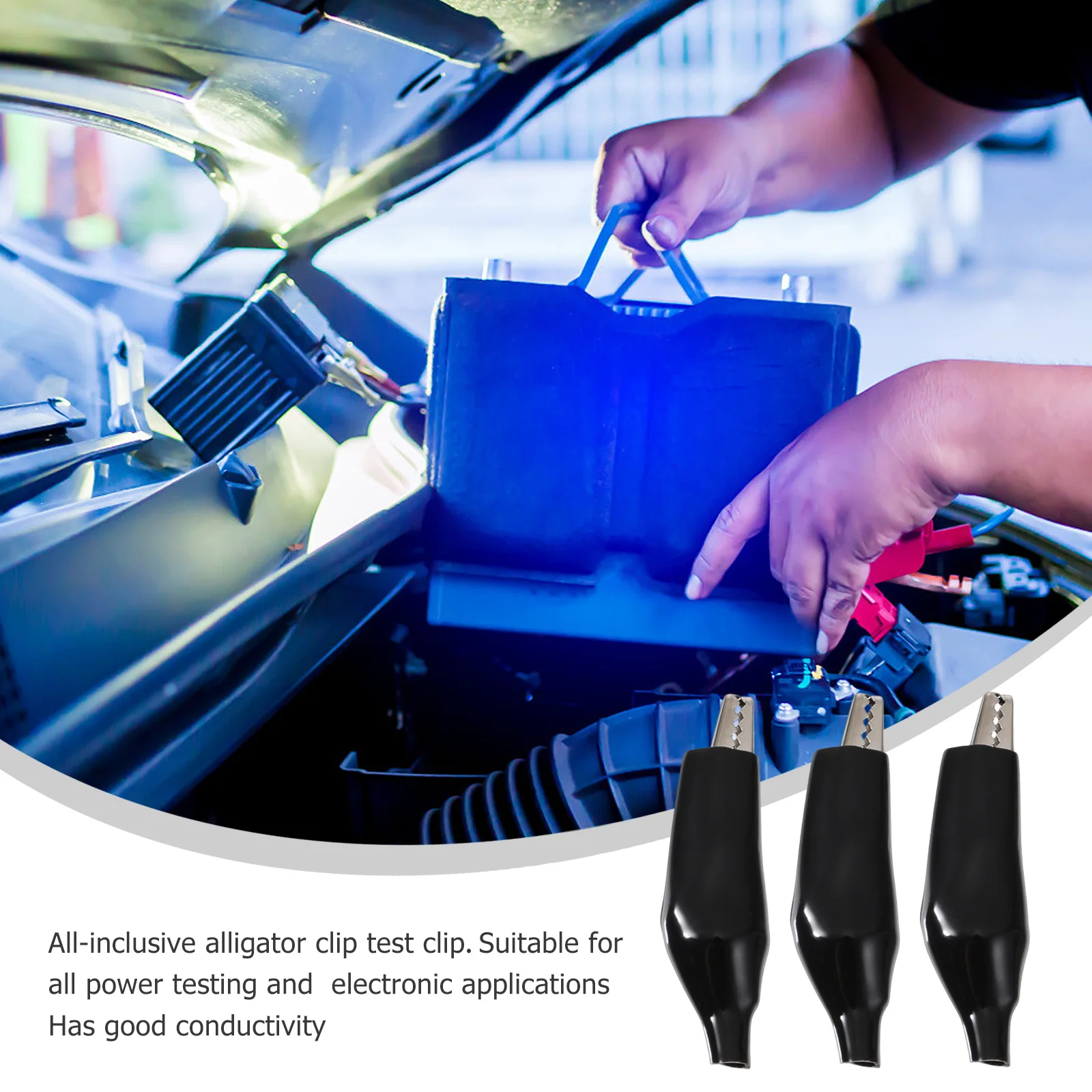 20Pcs Alligator Clip Electrical Test Clips Heavy Duty Insulated Cable Lead Clips for Voltage Current Resistance Measurement
20Pcs Alligator Clip Electrical Test Clips Heavy Duty Insulated Cable Lead Clips for Voltage Current Resistance Measurement