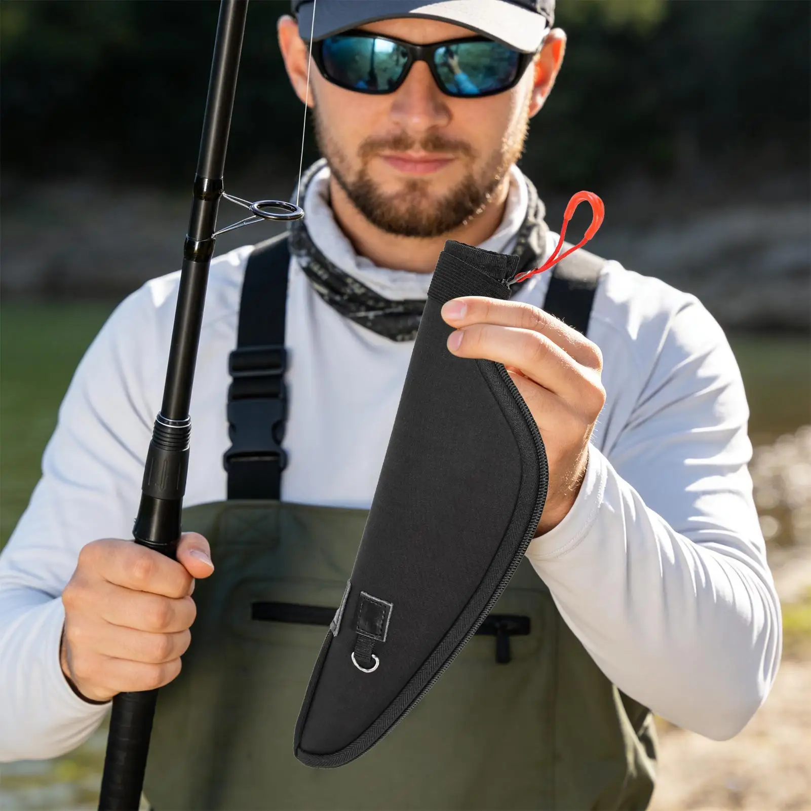 EVA Fishing Rod Guide Ring Protection Cover Pole Tip Guide Rings Sleeve Large Zipper Opening Replacement for Outdoor Fishing
EVA Fishing Rod Guide Ring Protection Cover Pole Tip Guide Rings Sleeve Large Zipper Opening Replacement for Outdoor Fishing