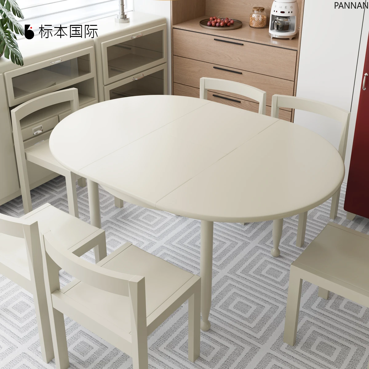 Pure solid wood retractable round table original designer dining table modern simple Bauhaus style
Pure solid wood retractable round table original designer dining table modern simple Bauhaus style
