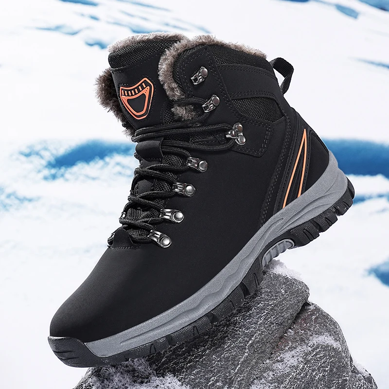 Outdoor Waterproof Non-slip Work Casual Cotton Shoes Size 48 Winter Plush Warm Men Hiking Climbing Shoes Leather Mens Snow Boots
Outdoor Waterproof Non-slip Work Casual Cotton Shoes Size 48 Winter Plush Warm Men Hiking Climbing Shoes Leather Mens Snow Boots