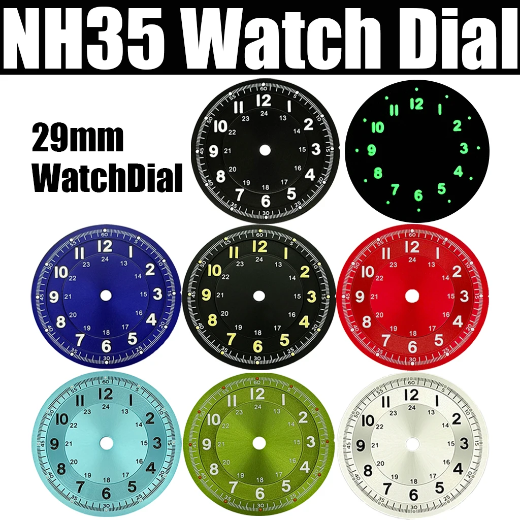 Стерильный циферблат RICHUS 29 мм, светящийся, подходит для NH35 NH36 ETA2836 Mingzhu DG2813 3804 Miyota8205 8215 821A, автоматический механизм
Стерильный циферблат RICHUS 29 мм, светящийся, подходит для NH35 NH36 ETA2836 Mingzhu DG2813 3804 Miyota8205 8215 821A, автоматический механизм
