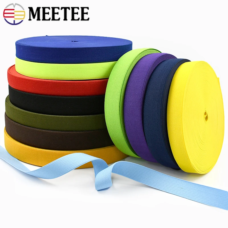20/40Yard Meetee 20/25mm Colored Nylon Elastic Band for Pants Waist Bra Rubber Ribbon Underwear Stretch Tape Garment Accessories
20/40Yard Meetee 20/25mm Colored Nylon Elastic Band for Pants Waist Bra Rubber Ribbon Underwear Stretch Tape Garment Accessories