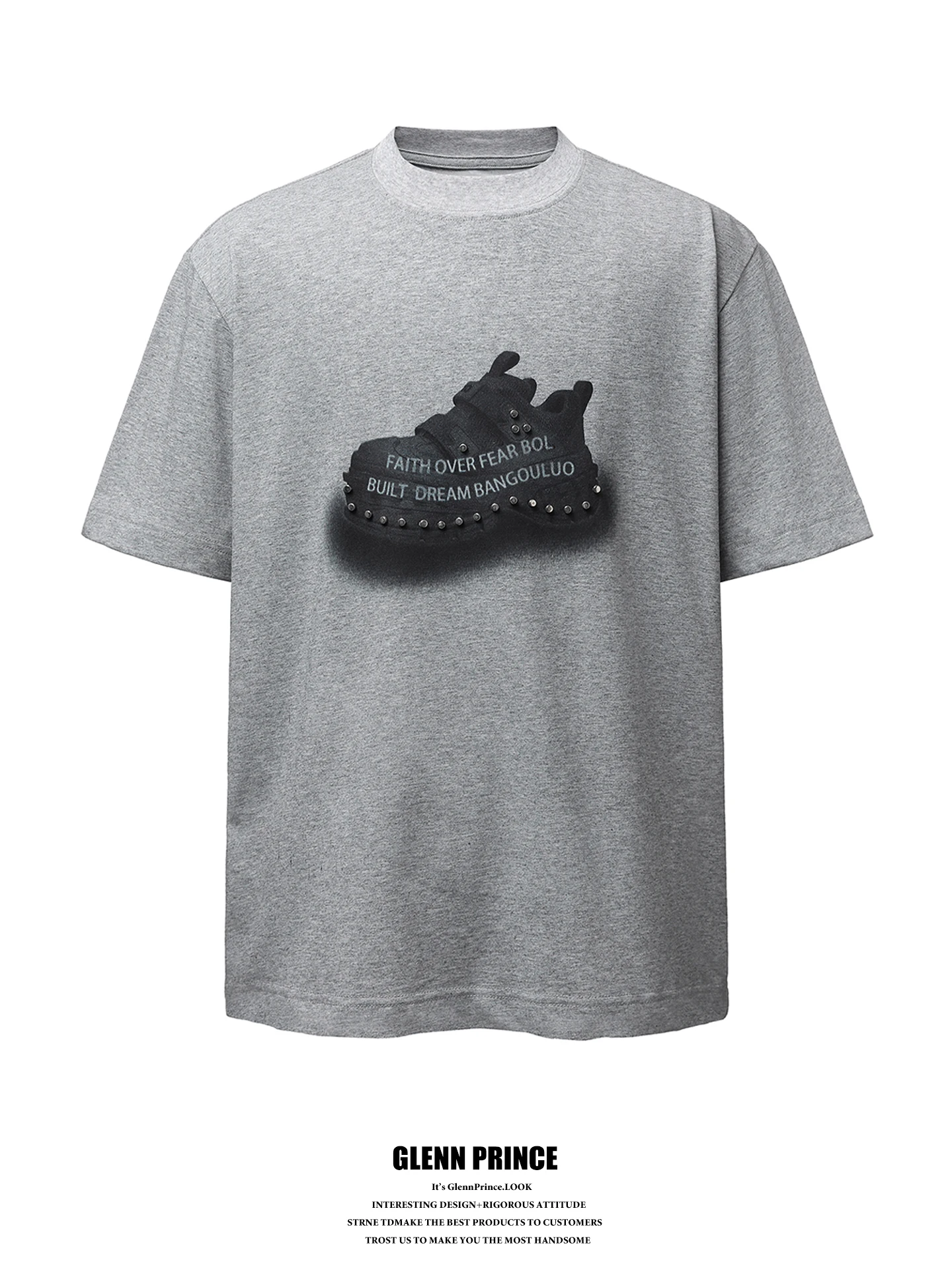 GPstudio American Trendy Rivet Printed T-shirt Men's Summer Casual Short Sleeve Loose Fit Breathable Cotton Youth Fashion
GPstudio American Trendy Rivet Printed T-shirt Men's Summer Casual Short Sleeve Loose Fit Breathable Cotton Youth Fashion