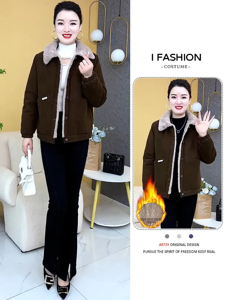 Женское зимнее пальто из хлопка с пуховым наполнителем, утепленное, модное, новинка 2026, для повседневной носки, на меховой подкладке
Женское зимнее пальто из хлопка с пуховым наполнителем, утепленное, модное, новинка 2026, для повседневной носки, на меховой подкладке