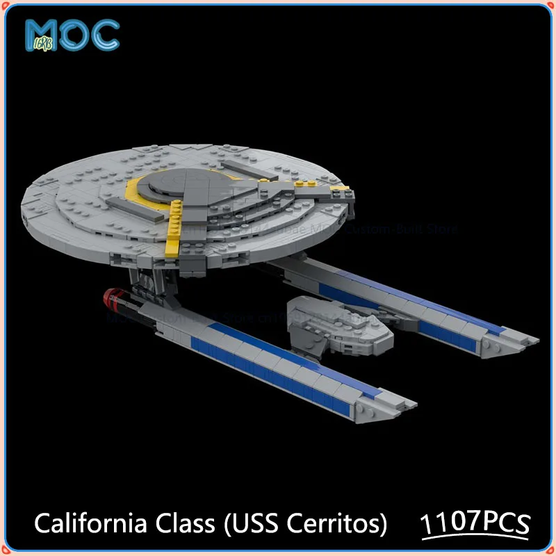 MOC Building Blocks 1:1500 Scale California Class (USS Cerritos) 535m Version DIY Assemble Bricks Space Model Toys Gifts 1107PCS
MOC Building Blocks 1:1500 Scale California Class (USS Cerritos) 535m Version DIY Assemble Bricks Space Model Toys Gifts 1107PCS