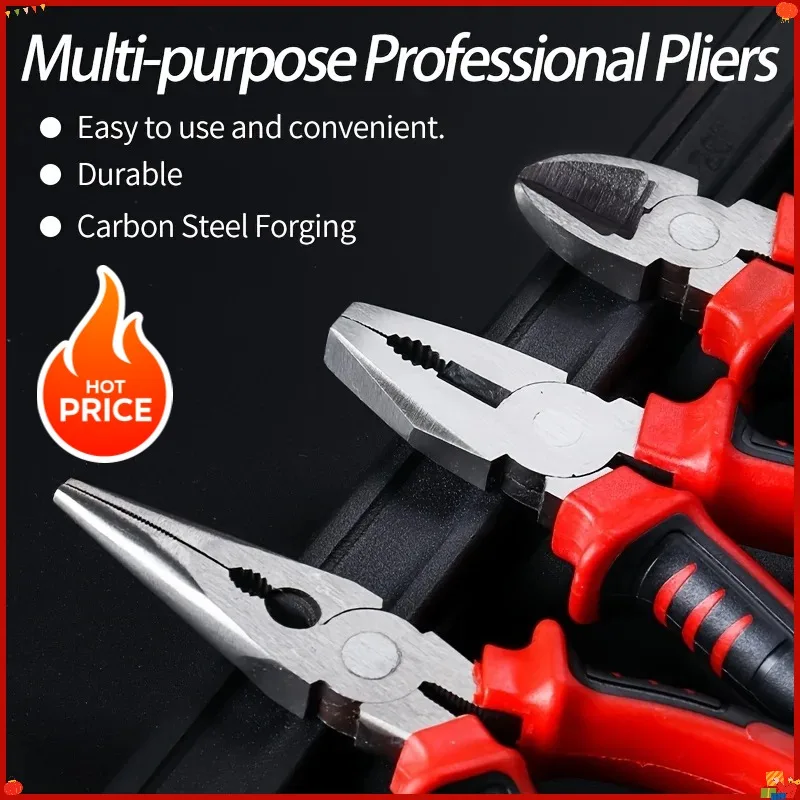 Hot Selling Items Electric Wire Pliers Large Opening Sharp Multifunction Tool for Cutting Twisting Gripping Metal Wires Heavy
Hot Selling Items Electric Wire Pliers Large Opening Sharp Multifunction Tool for Cutting Twisting Gripping Metal Wires Heavy