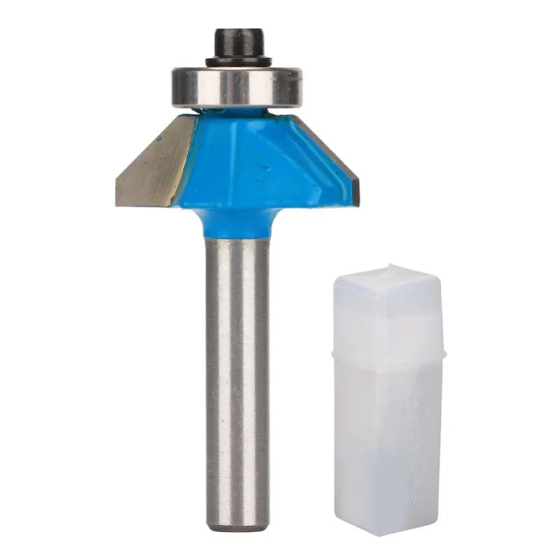 Router Bit 45 Degree 1/4in Round Shank Chamfer Tool With Top Bearing For Woodworking1/4x5/16
Router Bit 45 Degree 1/4in Round Shank Chamfer Tool With Top Bearing For Woodworking1/4x5/16