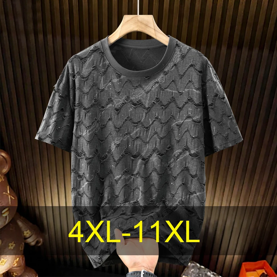 10XL 11XL Plus Size Ripped T-shirt Men Summer Short Sleeve Tshirt Fashion Casual Tie Dye T-shirt Male Big Size 11XL
10XL 11XL Plus Size Ripped T-shirt Men Summer Short Sleeve Tshirt Fashion Casual Tie Dye T-shirt Male Big Size 11XL