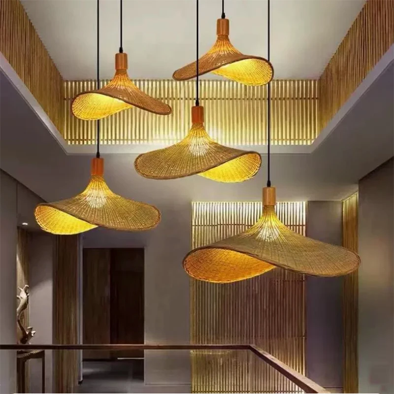 Bamboo Weaving Chandelier Lamp Hanging LED E27 Ceiling Light Pendant Lamp Fixtures Rattan Woven Home Bedroom Dining Decors
Bamboo Weaving Chandelier Lamp Hanging LED E27 Ceiling Light Pendant Lamp Fixtures Rattan Woven Home Bedroom Dining Decors