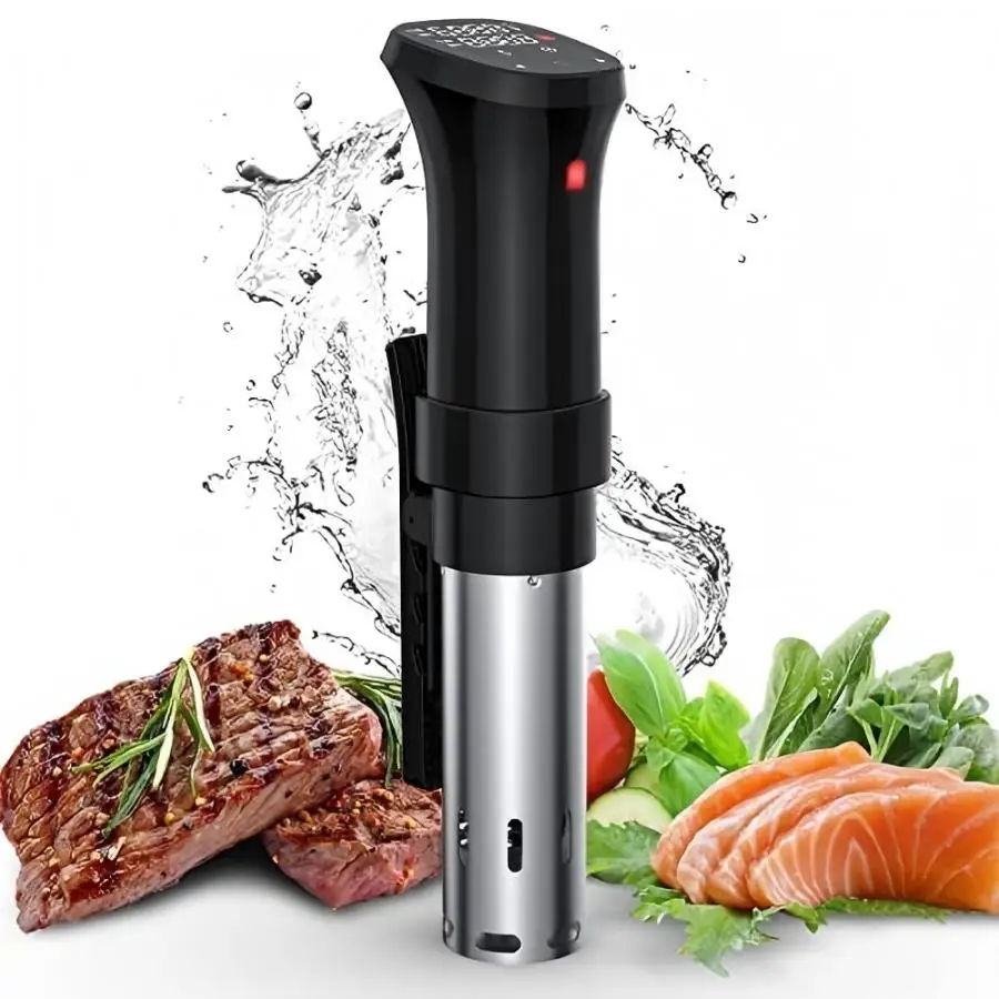 Sous Vide, 1100 Watts Sous Vide Cooker Machine Immersion Circulator, Thermal Immersion, Fast-Heating with Timer & Best Gift
Sous Vide, 1100 Watts Sous Vide Cooker Machine Immersion Circulator, Thermal Immersion, Fast-Heating with Timer & Best Gift