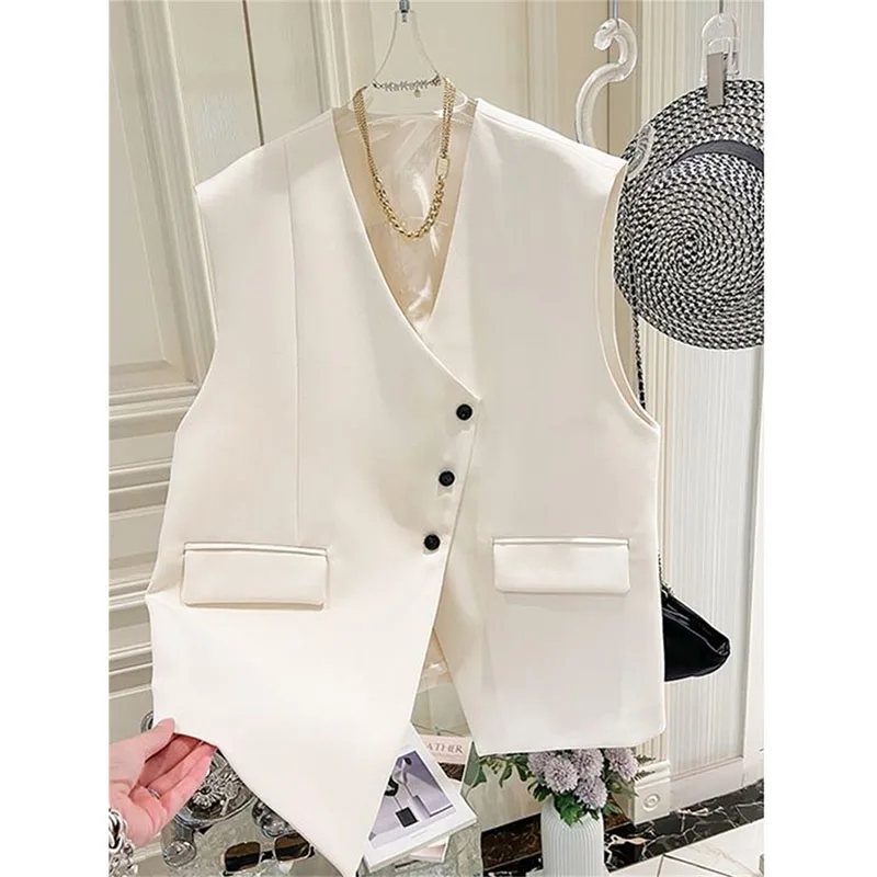 Women Fashion Brown Single Breasted Sleeveless Jacket Vintage V-Neck Vest 2025 New Female Office Lady Waistcoats
Women Fashion Brown Single Breasted Sleeveless Jacket Vintage V-Neck Vest 2025 New Female Office Lady Waistcoats