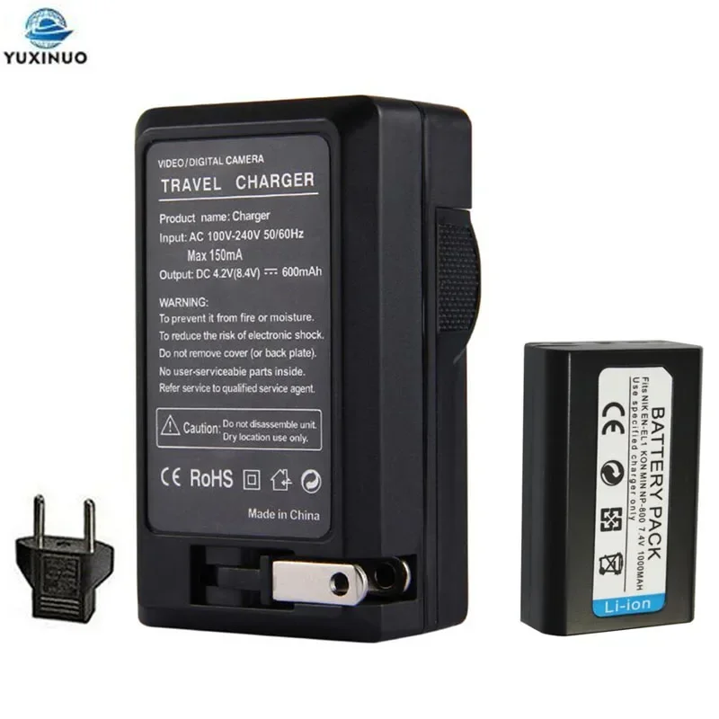 1000mAh NP-800 NP800 EN-EL1 ENEL1 Battery + AC Charger for Nikon Coolpix 500 775 880 885 990 995 4500 4800 5000 5400 A200 DG5W
1000mAh NP-800 NP800 EN-EL1 ENEL1 Battery + AC Charger for Nikon Coolpix 500 775 880 885 990 995 4500 4800 5000 5400 A200 DG5W