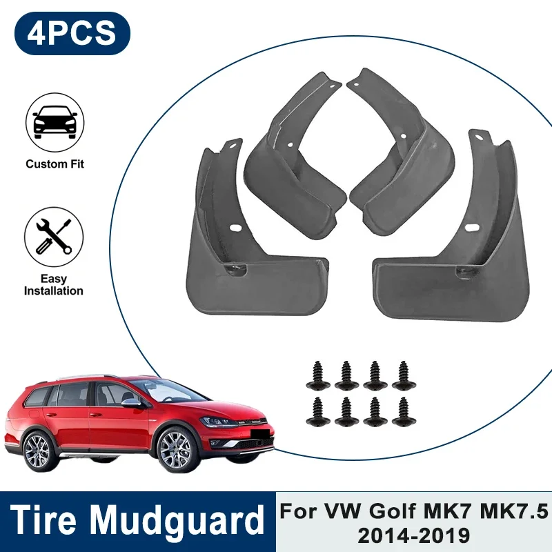 Car Mud Splash Guards 4PCS For VW Golf MK7 MK7.5 2014-2019 Waterproof Anti-Scratch Fender Mud Flaps Auto Exterior Tuning Parts
Car Mud Splash Guards 4PCS For VW Golf MK7 MK7.5 2014-2019 Waterproof Anti-Scratch Fender Mud Flaps Auto Exterior Tuning Parts