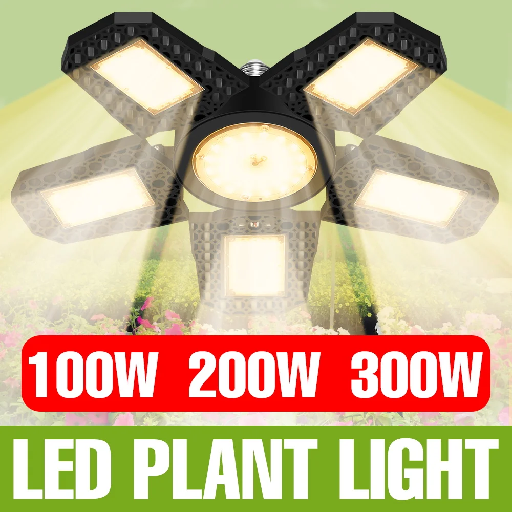 300W Full Spectrum LED Grow Lamp E27 Foldable Deformation Plant Fill Light Greenhouse Tent Vegs Flower Seed Cultivation Lighting
300W Full Spectrum LED Grow Lamp E27 Foldable Deformation Plant Fill Light Greenhouse Tent Vegs Flower Seed Cultivation Lighting