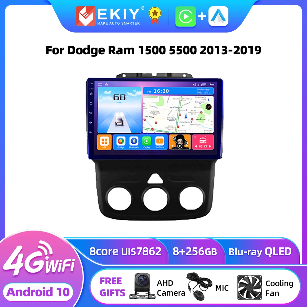EKIY T7 Android 10 Car Radio For Dodge Ram 1500 5500 2013-2019 Stereo GPS Navigation Carplay Tape Recorder No 2din DVD AI Voice
EKIY T7 Android 10 Car Radio For Dodge Ram 1500 5500 2013-2019 Stereo GPS Navigation Carplay Tape Recorder No 2din DVD AI Voice