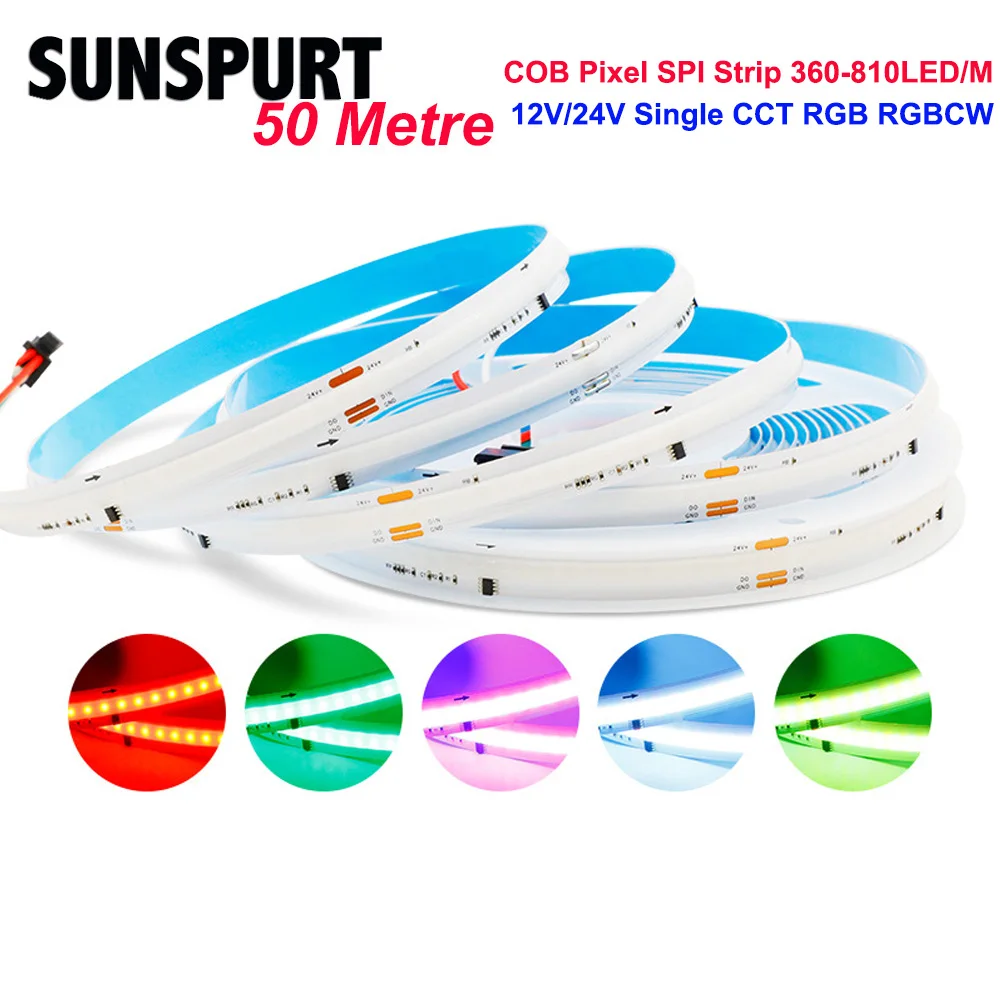 Светодиодная лента COB WS2811 с адресной подсветкой SPI RGB, длиной 5-50 м, Dream RGBW RGBCCT, WS2814 2805, высокая гибкость, FOB-подсветка, RA90, 12В/24В
Светодиодная лента COB WS2811 с адресной подсветкой SPI RGB, длиной 5-50 м, Dream RGBW RGBCCT, WS2814 2805, высокая гибкость, FOB-подсветка, RA90, 12В/24В