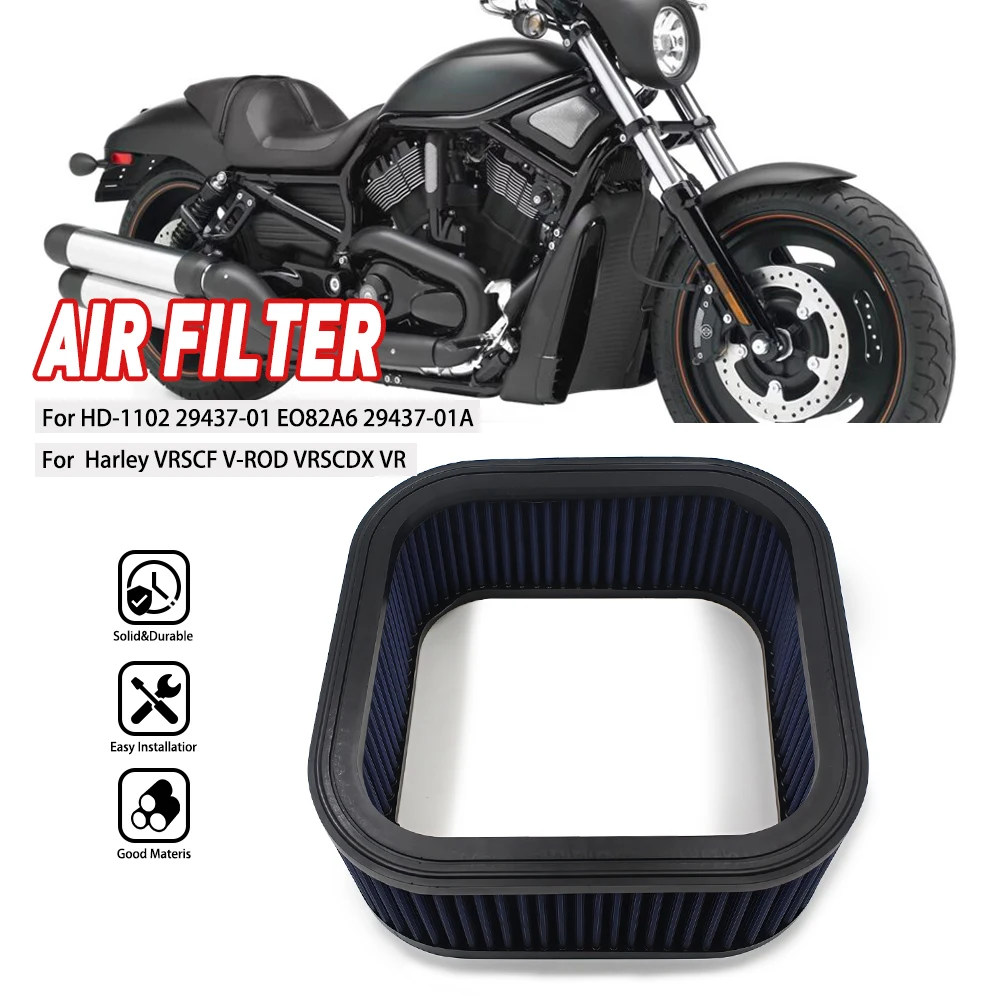 For HARLEY VRSCF V-ROD VRSCDX VRSCAW VRSCSE2 MUSCLE 76 69 CI ANNIVERSARY EDITION High Flow Motorcycle Air Filter Intake Cleaner
For HARLEY VRSCF V-ROD VRSCDX VRSCAW VRSCSE2 MUSCLE 76 69 CI ANNIVERSARY EDITION High Flow Motorcycle Air Filter Intake Cleaner