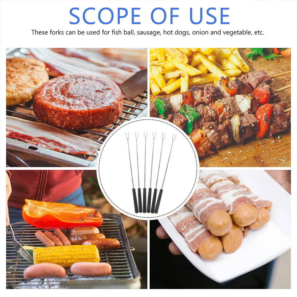10Pcs Stainless Steel Bbq Forks Outdoor Roasting Sticks Anti-Scald Handle for Camping Cooking Grilling Supplies
10Pcs Stainless Steel Bbq Forks Outdoor Roasting Sticks Anti-Scald Handle for Camping Cooking Grilling Supplies