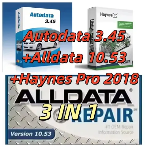 Autodata 3.45 Haynes pro Vivid 2018 Auto Repair Software with Alldata 10.53 Tech Support Car Maintenance + Installation Video