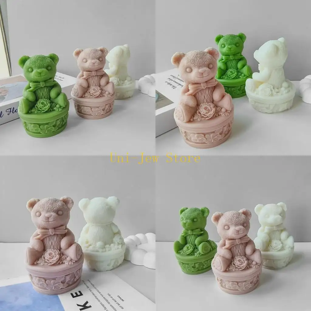 40GB Flower Bear Figurine Mold for DIY Home Decor Gpysum Ornament Silicone Mold
40GB Flower Bear Figurine Mold for DIY Home Decor Gpysum Ornament Silicone Mold
