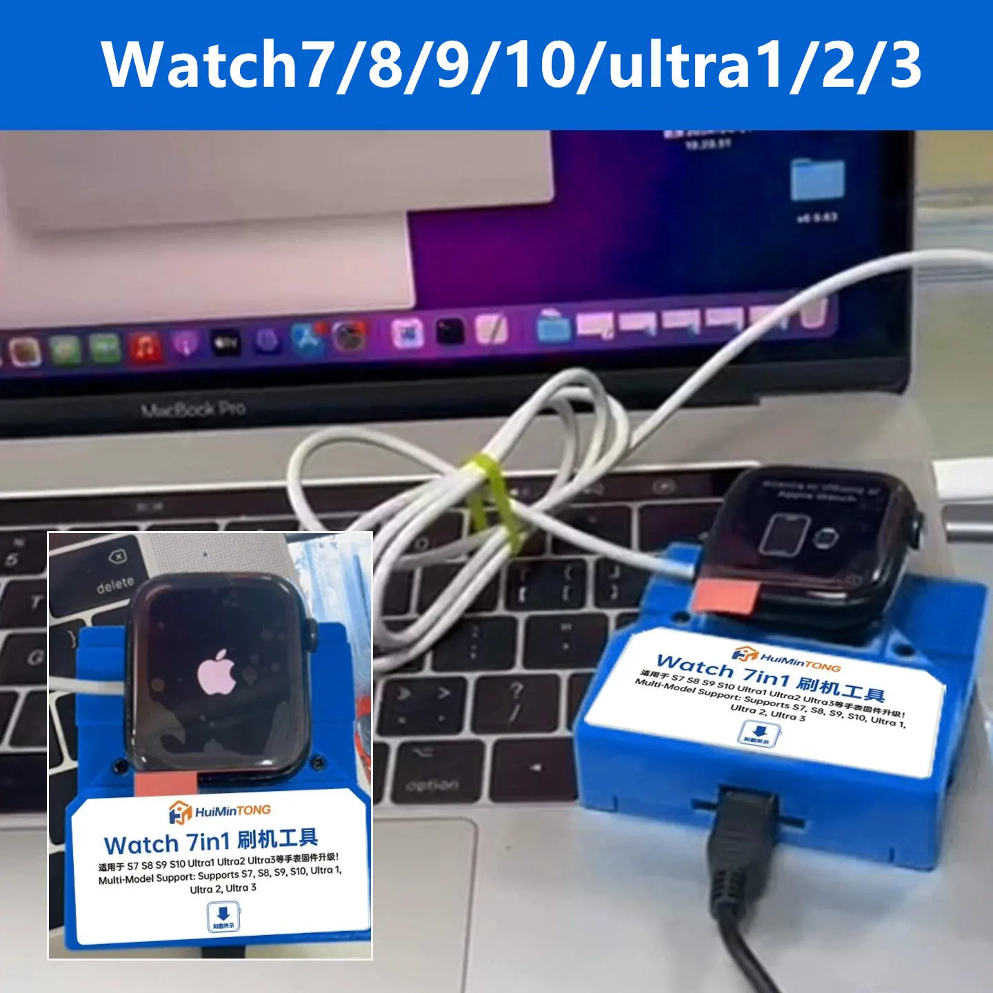New Watch Flashing Tool For Watch s7/s8/s9/s10 ultra 1/Ultra2/Ultra 3 Restore/Reflash Repair Tool Programmer Type-C Charging
New Watch Flashing Tool For Watch s7/s8/s9/s10 ultra 1/Ultra2/Ultra 3 Restore/Reflash Repair Tool Programmer Type-C Charging