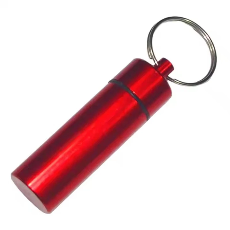 Aluminum Alloy Keychain Container Sealed Jar Keychain Waterproof Aluminum Alloy Pill Storage Bottle Keychain Holder for Mini
Aluminum Alloy Keychain Container Sealed Jar Keychain Waterproof Aluminum Alloy Pill Storage Bottle Keychain Holder for Mini