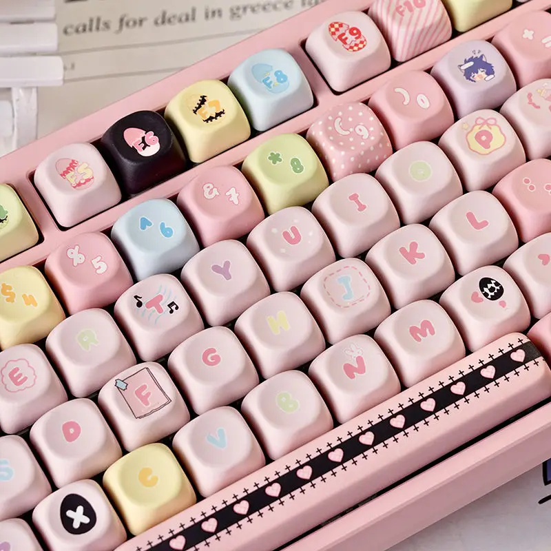 MOA Keycap Set 130 Keys Guarding Sweetheart PBT Cute Blue Personalized Keyboard Cap MOA Profile Key Cap for Mechanical Keyboard
MOA Keycap Set 130 Keys Guarding Sweetheart PBT Cute Blue Personalized Keyboard Cap MOA Profile Key Cap for Mechanical Keyboard