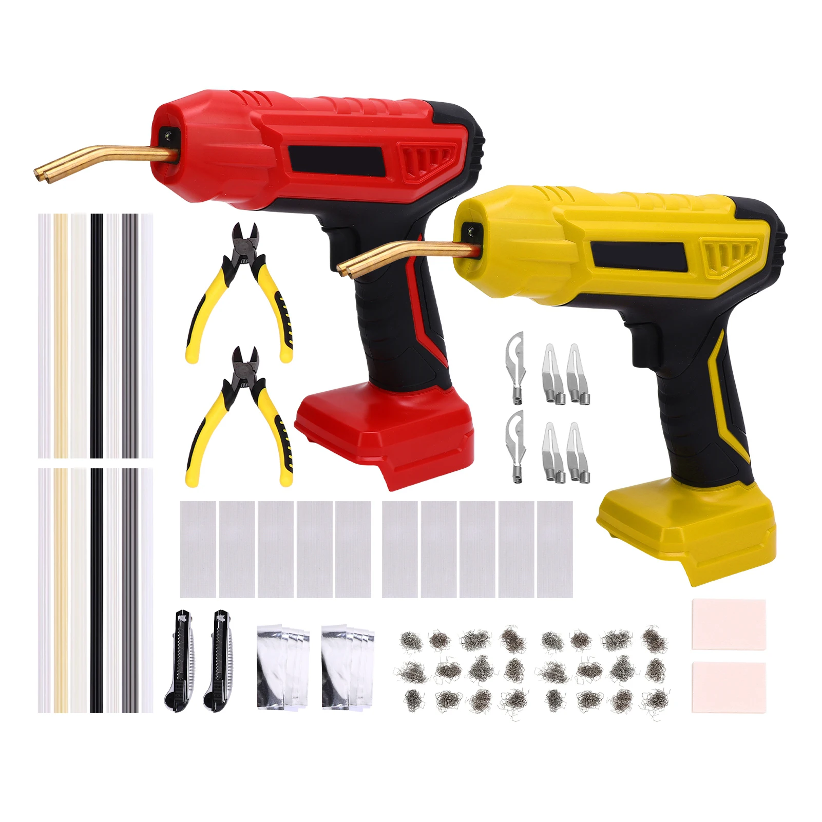 200W Cordless Plastic Welder Kit 2in1 Welding Cutting Tool Bumper Repair Machine Multifunction Soldering Gun for Makita Battery
200W Cordless Plastic Welder Kit 2in1 Welding Cutting Tool Bumper Repair Machine Multifunction Soldering Gun for Makita Battery