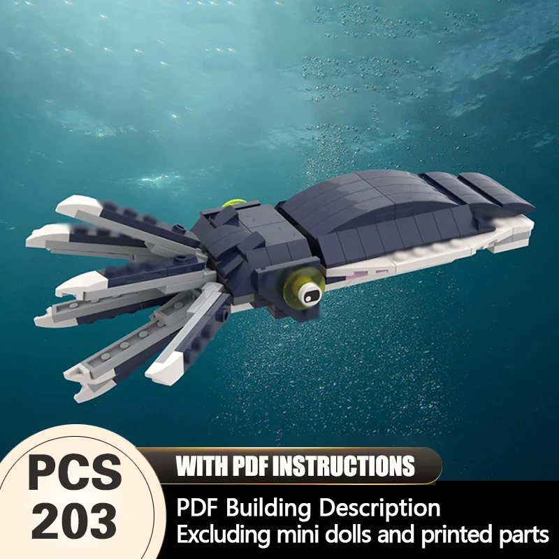 Creators Animal Series Model MOC Building Bricks Cuttelfish Modular Technology Gifts Holiday Assemble Children Toys Suit
Creators Animal Series Model MOC Building Bricks Cuttelfish Modular Technology Gifts Holiday Assemble Children Toys Suit