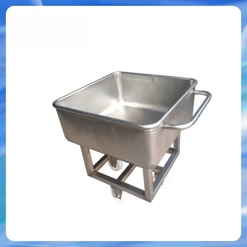 200L Stainless Steel Seamless Welding Meat Processing Cart with Nylon Wheels Cross Reinforcement Load Capacity 200L/250kg
200L Stainless Steel Seamless Welding Meat Processing Cart with Nylon Wheels Cross Reinforcement Load Capacity 200L/250kg