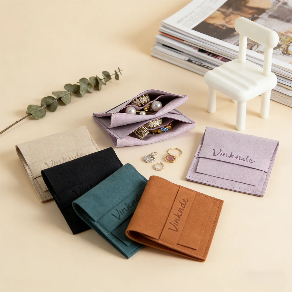 50 Bulk Suede Flap Jewelry Gift Bags With Divider Custom Logo for Wedding Favor Party Candy Mircrofiber Envelope Pouch Organizer
50 Bulk Suede Flap Jewelry Gift Bags With Divider Custom Logo for Wedding Favor Party Candy Mircrofiber Envelope Pouch Organizer