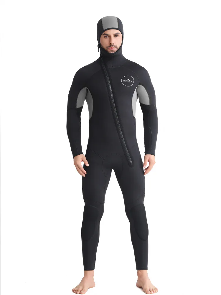 Hoodie Wetsuit 7mm Neoprene Diving Suit - Mens Thicken Full Wet Suit, Front Zip Long Sleeve Keep Warm Swimwear for Scuba Diving
Hoodie Wetsuit 7mm Neoprene Diving Suit - Mens Thicken Full Wet Suit, Front Zip Long Sleeve Keep Warm Swimwear for Scuba Diving
