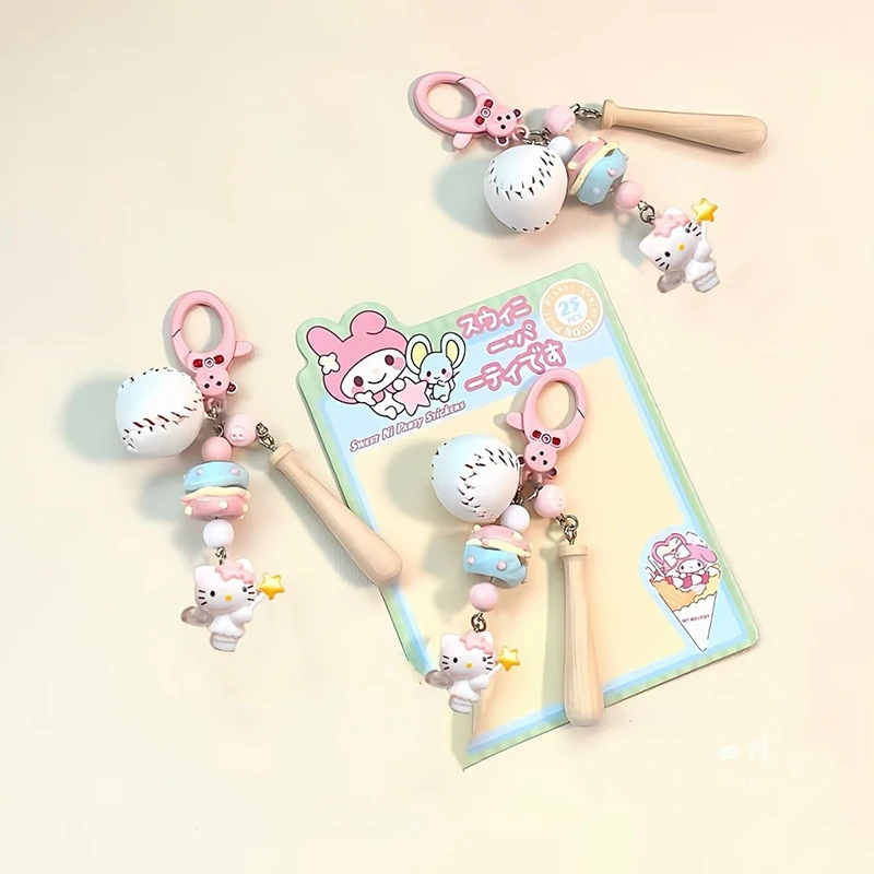 Sanrio Kawaii Anime Hello Kitty Originality Key Chain Cute Cartoon Sweet Baseball Bag Pendant Lovely Accessories Gifts for Girls
Sanrio Kawaii Anime Hello Kitty Originality Key Chain Cute Cartoon Sweet Baseball Bag Pendant Lovely Accessories Gifts for Girls