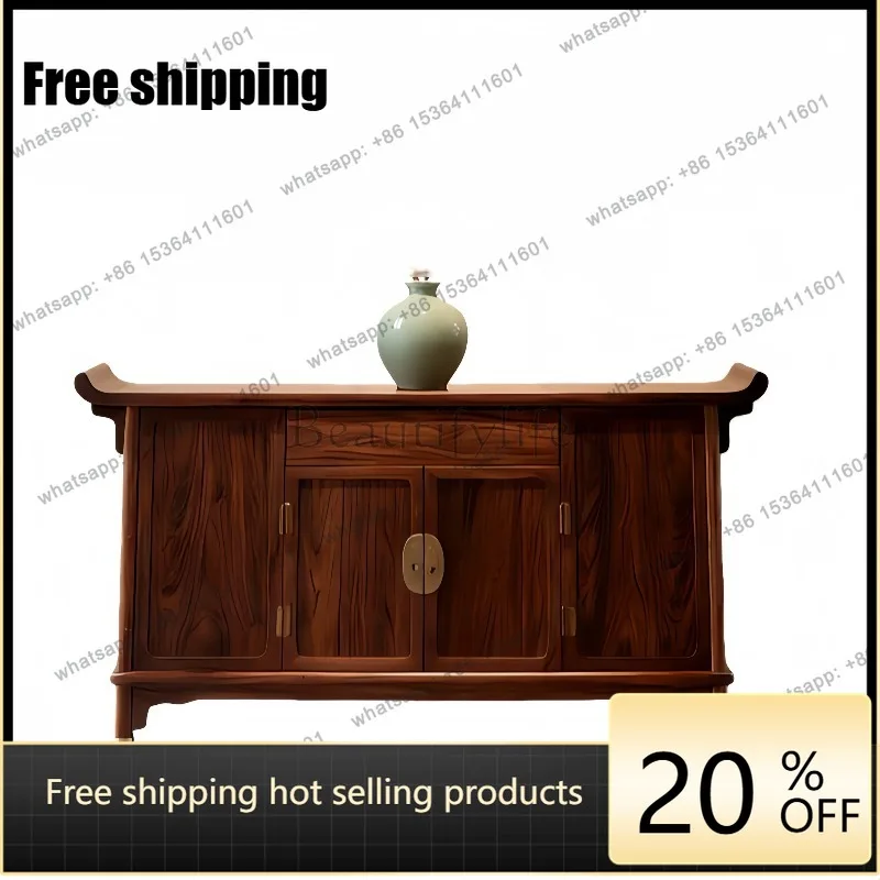 YJ new Chinese-style solid wood black walnut porch cabinet living room household simple storage cabinet
YJ new Chinese-style solid wood black walnut porch cabinet living room household simple storage cabinet