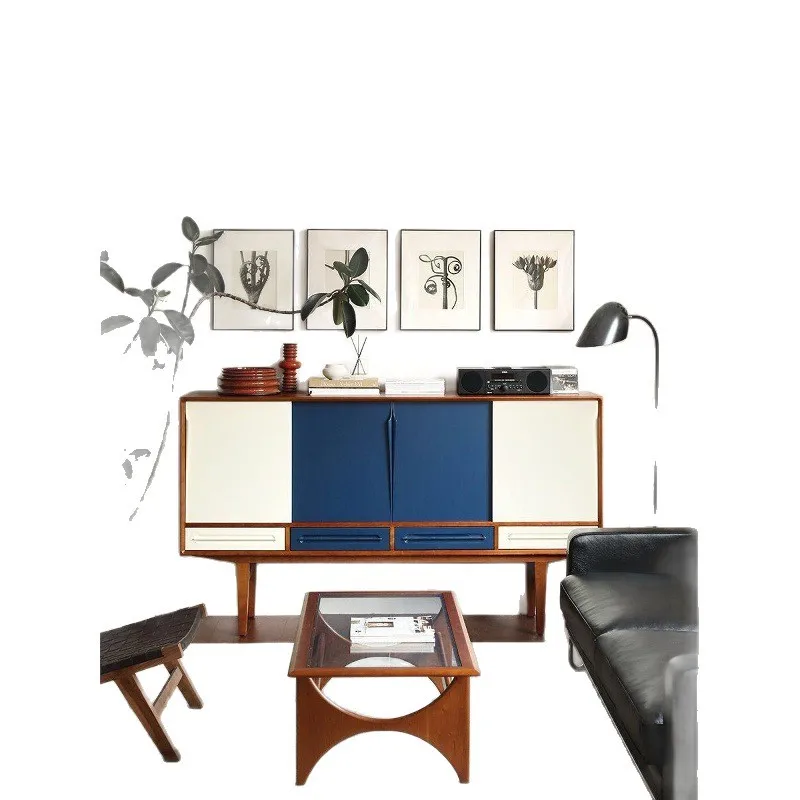 Средневековый ретро-шкаф для хранения с четырьмя дверцами, выполненный из массива дерева, в стиле колор-блок, для столовой.
Средневековый ретро-шкаф для хранения с четырьмя дверцами, выполненный из массива дерева, в стиле колор-блок, для столовой.