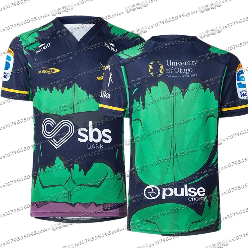 2025New Zealand Football Tee Highlanders Hulk Rugby Jersey Men Oversize Casual Quick drying Short Sleeve Kid Sport V-neck Tshirt
2025New Zealand Football Tee Highlanders Hulk Rugby Jersey Men Oversize Casual Quick drying Short Sleeve Kid Sport V-neck Tshirt