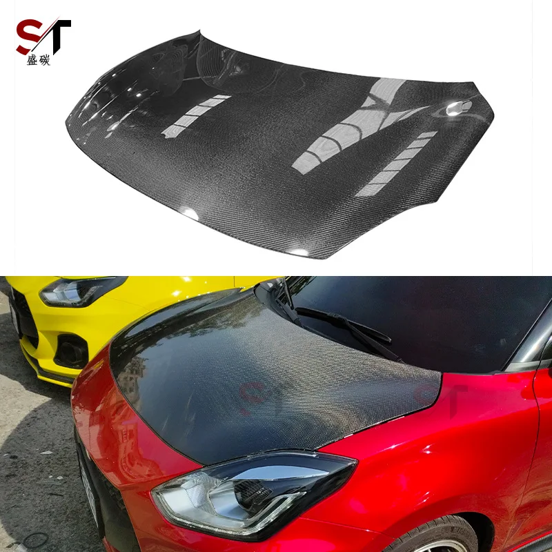 Подходит для Suzuki Swift Swift ZC33S, крышка из углеродного волокна, модифицированный чехол на капот, объемный автомобиль 
Подходит для Suzuki Swift Swift ZC33S, крышка из углеродного волокна, модифицированный чехол на капот, объемный автомобиль