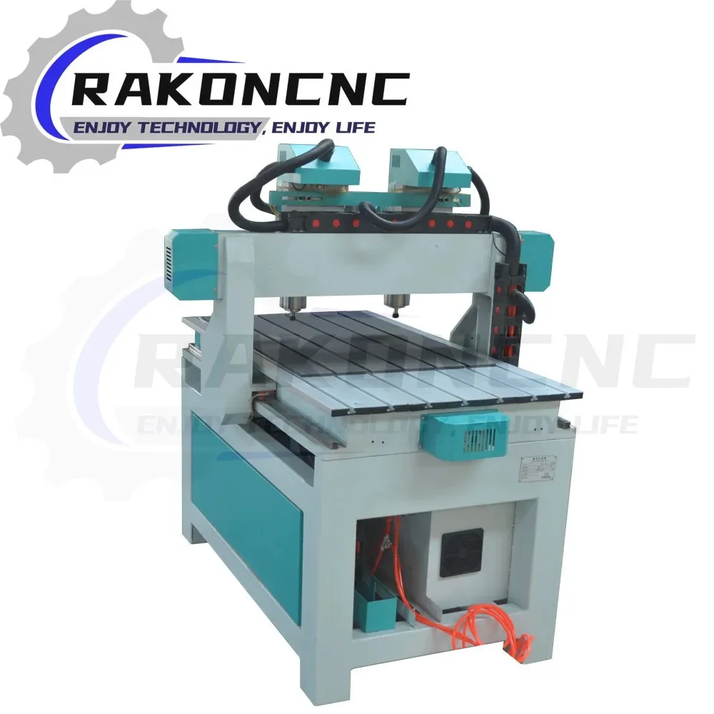 Jinan Rakoncnc2 Heads 6090 Cnc Router Machine Wood Stone Metal 3D Engrave Cnc
Jinan Rakoncnc2 Heads 6090 Cnc Router Machine Wood Stone Metal 3D Engrave Cnc