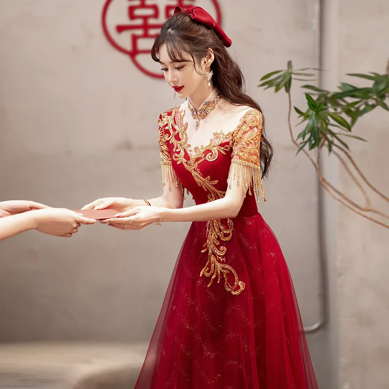 Yourqipao китайский свадебный тост помолвка вечернее платье женские свадебные длинные платья Cheongsam для выпускного вечера
Yourqipao китайский свадебный тост помолвка вечернее платье женские свадебные длинные платья Cheongsam для выпускного вечера