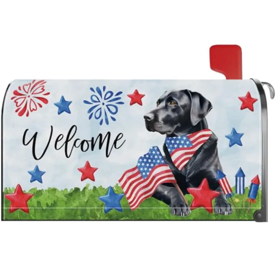 4th of July Black Labrador Dog Mailbox Cover Magnetic Standard Size 21x18 Inch Post Letter Box Wrap Independence Day Memorial D
4th of July Black Labrador Dog Mailbox Cover Magnetic Standard Size 21x18 Inch Post Letter Box Wrap Independence Day Memorial D
