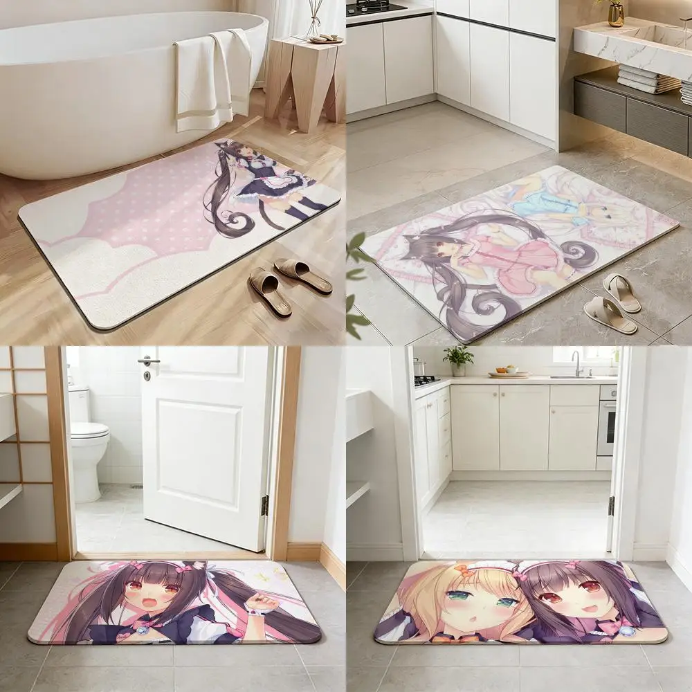 Cat Girl Cute N-NekoparaS Floor Mat Non-slip Quick-dry Diatomaceous Earth Bath Mat, Absorbent Doormat
Cat Girl Cute N-NekoparaS Floor Mat Non-slip Quick-dry Diatomaceous Earth Bath Mat, Absorbent Doormat