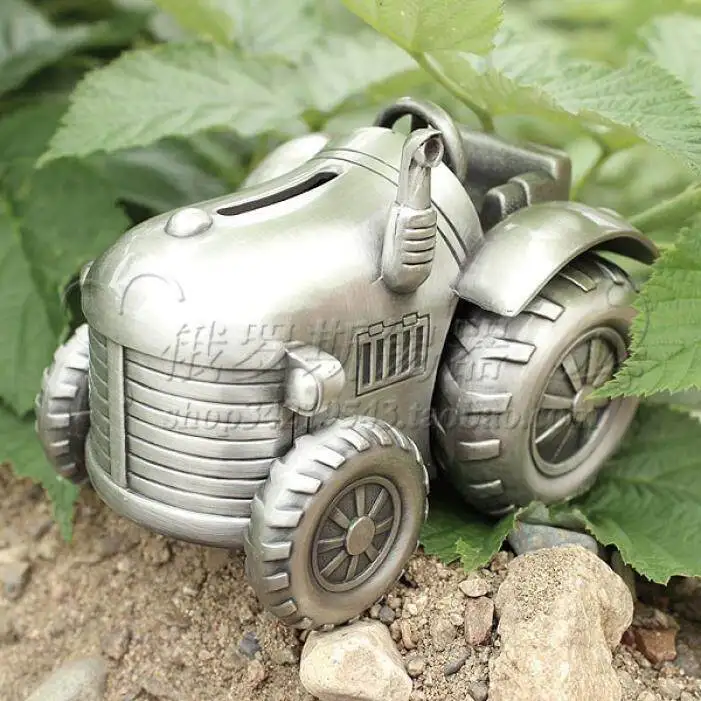 Children's Gift Piggy Bank Russian Tin Piggy Bank Metal Piggy Bank Hand-held Tractor Truck
Children's Gift Piggy Bank Russian Tin Piggy Bank Metal Piggy Bank Hand-held Tractor Truck