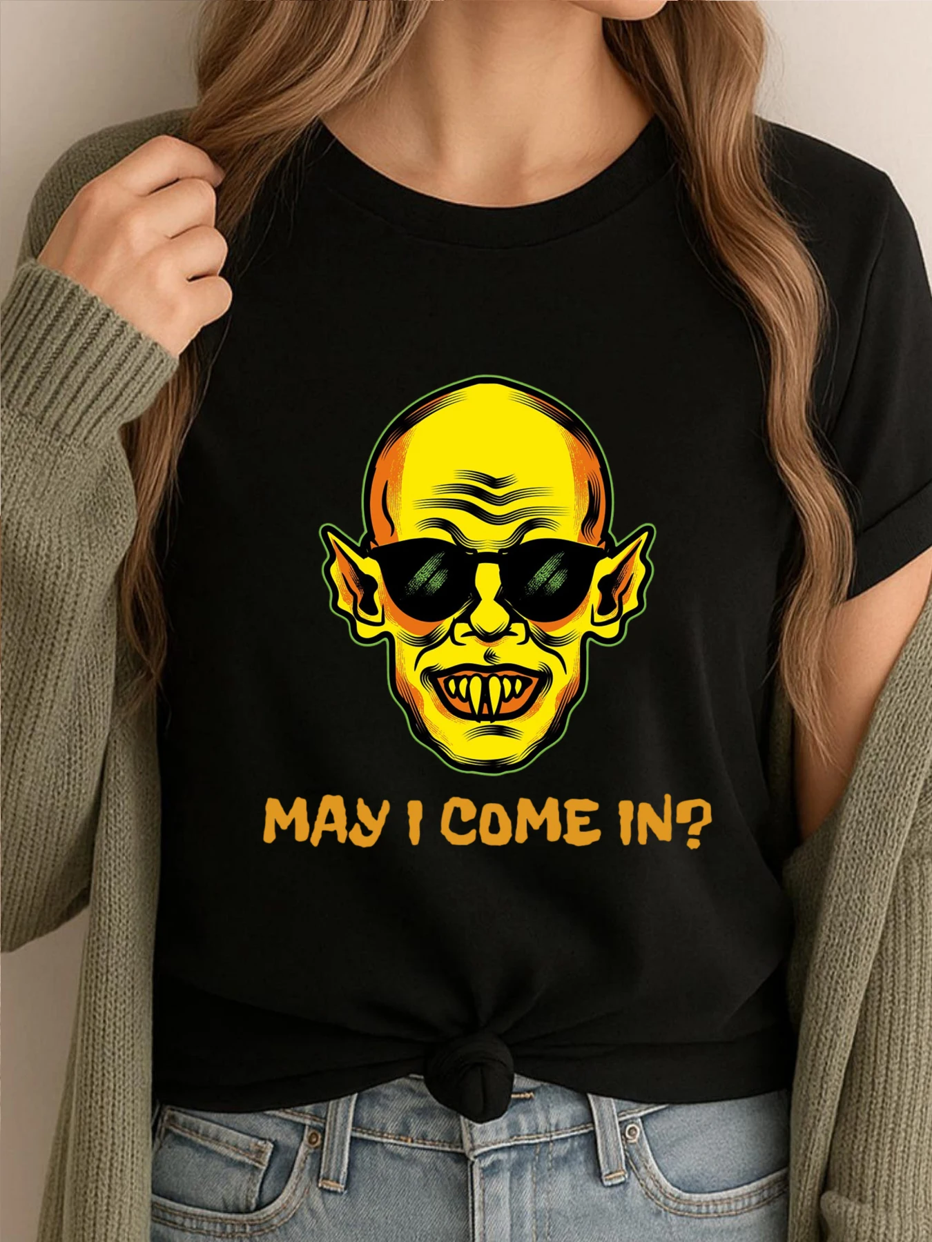 Простые футболки May I Come In, оптовая продажа, футболки с рисунком, сумасшедшие забавные рубашки для мужчин, классическая футболка в готическом стиле
Простые футболки May I Come In, оптовая продажа, футболки с рисунком, сумасшедшие забавные рубашки для мужчин, классическая футболка в готическом стиле